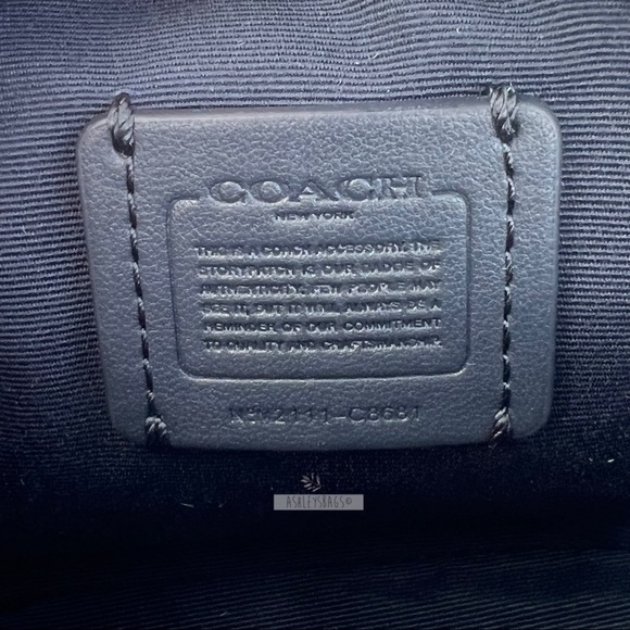 Coach Plaid Mini Dempsey Camera Bag In Signature Jacquard With Coach Patch - Picture 8 of 10